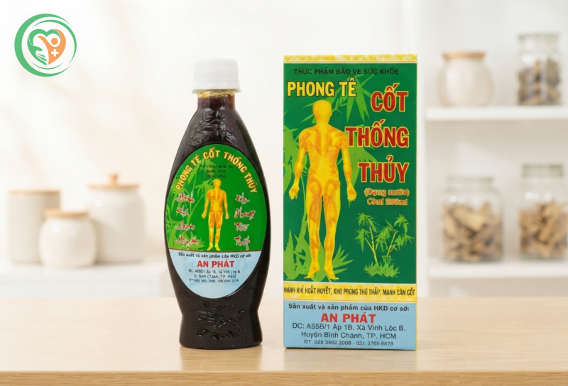 Dung dịch Phong tê Cốt Thống Thuỷ An Phát hỗ trợ làm giảm đau khớp, đau lưng (Hộp 1 lọ 280ml)