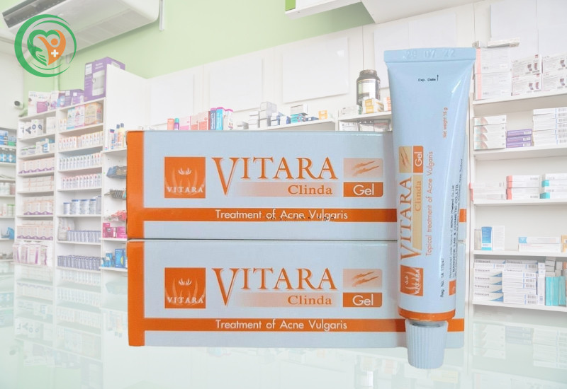 Kem trị mụn Vitara Clinda Gel trị mụn trứng cá, mụn viêm, mờ sẹo và vết thâm tuýp 15g