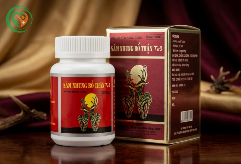 Sâm Nhung Bổ Thận TW3 dưỡng huyết tư âm, bổ thận, cố tinh (Hộp 30 viên)