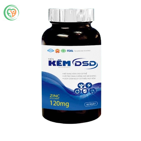 Viên uống kẽm DSD Biozinc hỗ trợ tăng cường hệ miễn dịch cho cơ thể (Hộp 60 viên)