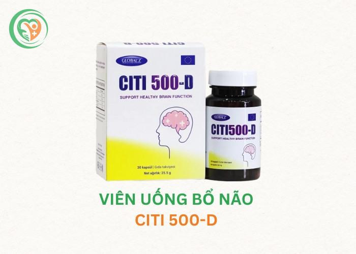 Viên uống Citi 500-D hỗ trợ lưu thông máu não và tăng cường trí nhớ