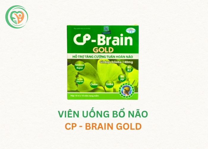 Viên uống CP - Brain Gold hỗ trợ lưu thông máu não và giảm hoa mắt chóng mặt