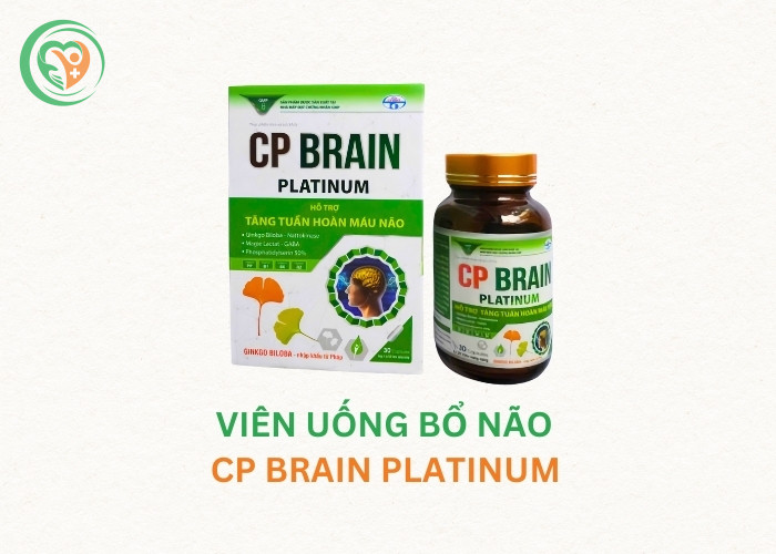 Viên uống CP Brain Platinum hỗ trợ tăng cường tuần hoàn máu não và duy trì trí nhớ