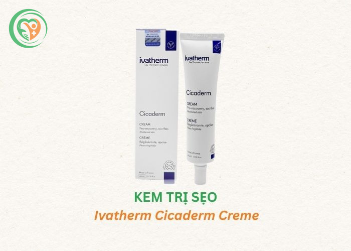 Ivatherm Cicaderm Creme - Kem tái tạo và ngăn ngừa hình thành sẹo