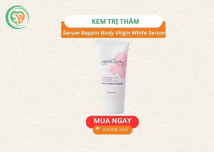 Serum Beppin Body Virgin White Serum - Dưỡng mờ thâm, làm hồng vùng nhũ hoa và bikini