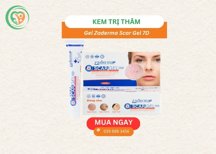 Gel Zaderma Scar Gel 7D - Hỗ trợ mờ sẹo, giảm thâm và phục hồi da