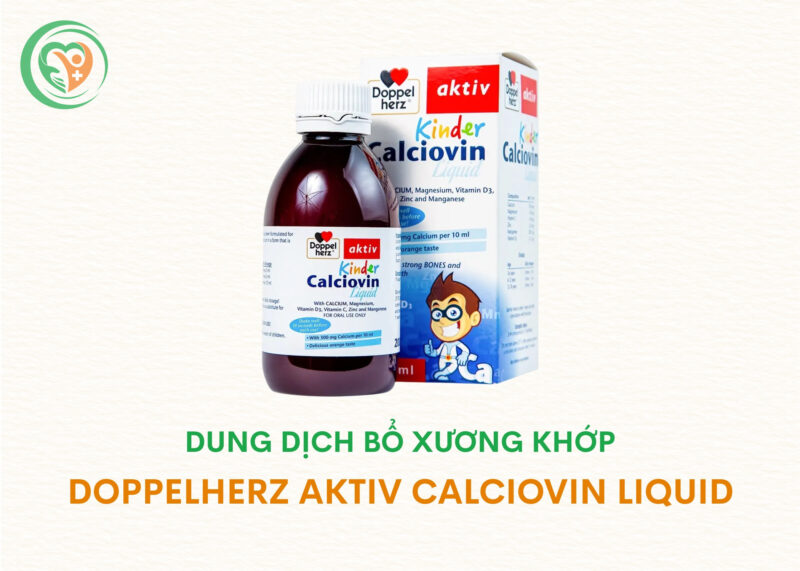 Doppelherz Aktiv Calciovin Liquid dạng lỏng hỗ trợ bổ sung dưỡng chất cho xương khớp