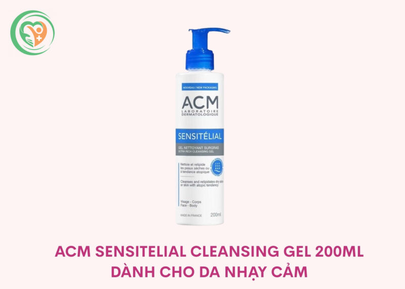 Gel rửa mặt ACM Sensitelial dịu nhẹ cho da nhạy cảm, dễ kích ứng