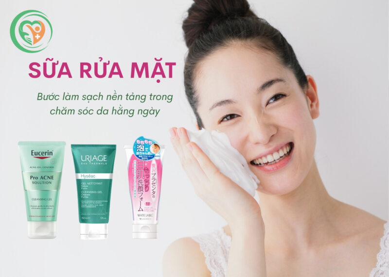 Sữa rửa mặt chính hãng giúp làm sạch da, hỗ trợ chăm sóc da hằng ngày