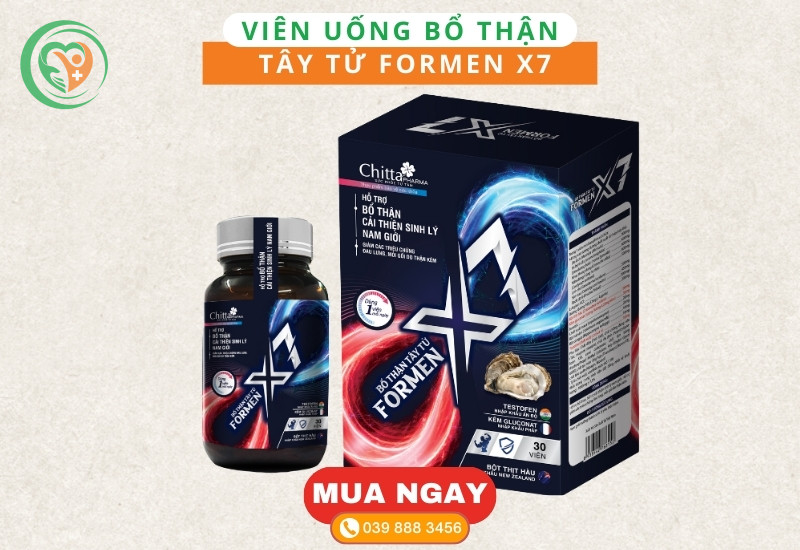 Viên uống bổ thận tây tử Formen X7 hỗ trợ cải thiên sinh lý nam giới