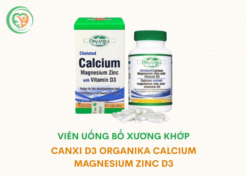 Viên uống Organika Calcium bổ sung canxi và khoáng chất hỗ trợ xương chắc khỏe