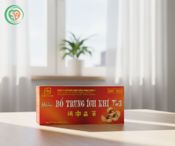 Viên uống Hoàn Bổ Trung Ích Khí TW3 điều trị trong trường hợp tỳ vị khí hư, mệt mỏi, chán ăn, trướng bụng (Hộp 10 viên hoàn)