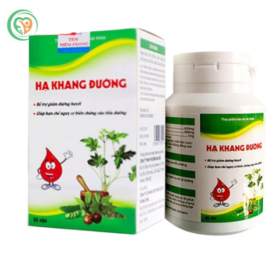 Hạ Khang Đường hỗ trợ giảm đường huyết, hỗ trợ giúp hạn chế nguy cơ biến chứng của tiểu đường (60 viên)