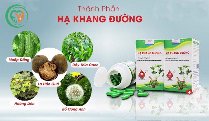 Hạ Khang Đường hỗ trợ giảm đường huyết, hỗ trợ giúp hạn chế nguy cơ biến chứng của tiểu đường (60 viên)