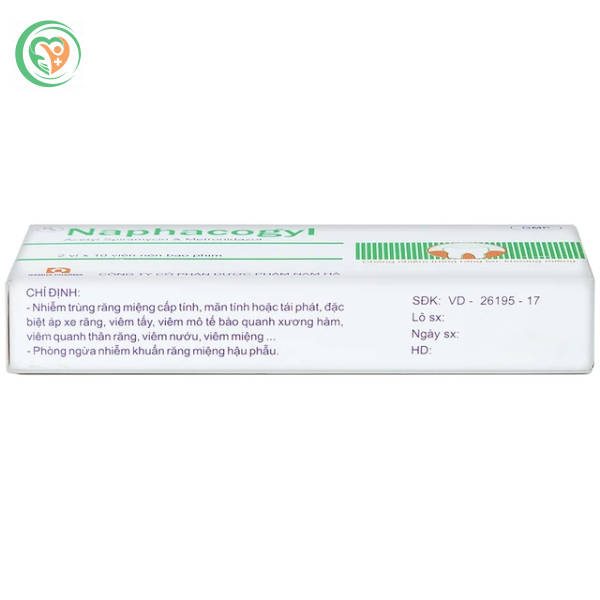 Thuốc Naphacogyl Nam Hà điều trị và phòng ngừa các nhiễm trùng răng miệng
