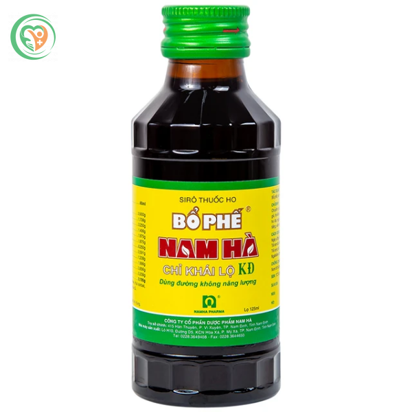 Siro thuốc ho Bổ Phế Nam Hà Chỉ Khái Lộ điều trị ho có đờm