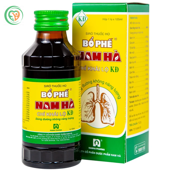 Siro thuốc ho Bổ Phế Nam Hà Chỉ Khái Lộ điều trị ho có đờm