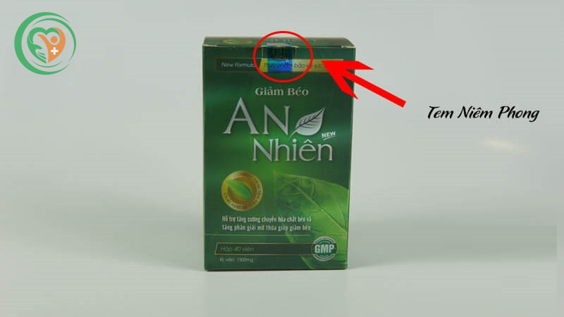 Tem niêm phong sản phẩm giảm cân An Nhiên