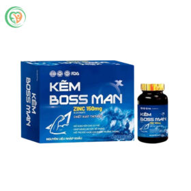 Viên uống Boss Man Tre Việt bổ sung kẽm tăng đề kháng (Hộp 3 lọ x 30 viên)