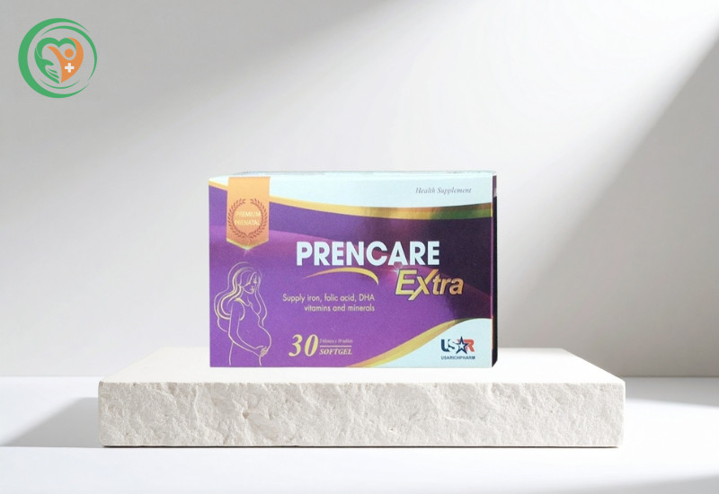 Viên uống Prencare Extra bổ sung sắt, acid folic & DHA cho mẹ bầu (Hộp 30 viên)