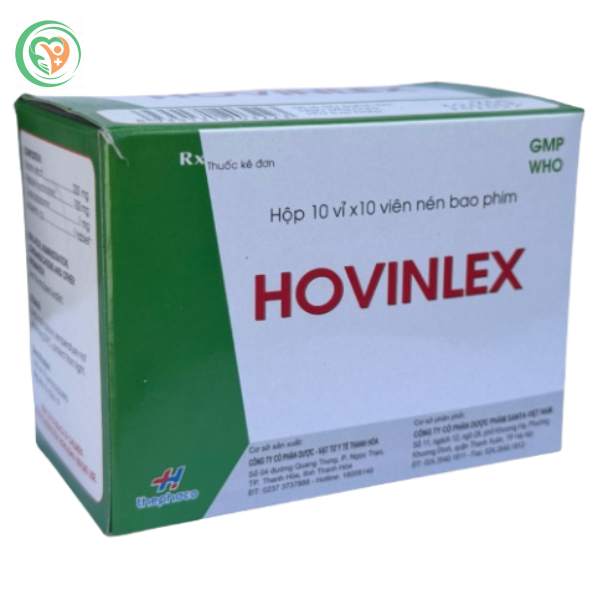 Thuốc Hovinlex bổ sung vitamin nhóm B cho cơ thể, giúp phòng ngừa và điều trị tình trạng viêm dây thần kinh (Hộp 10 vỉ x 10 viên)
