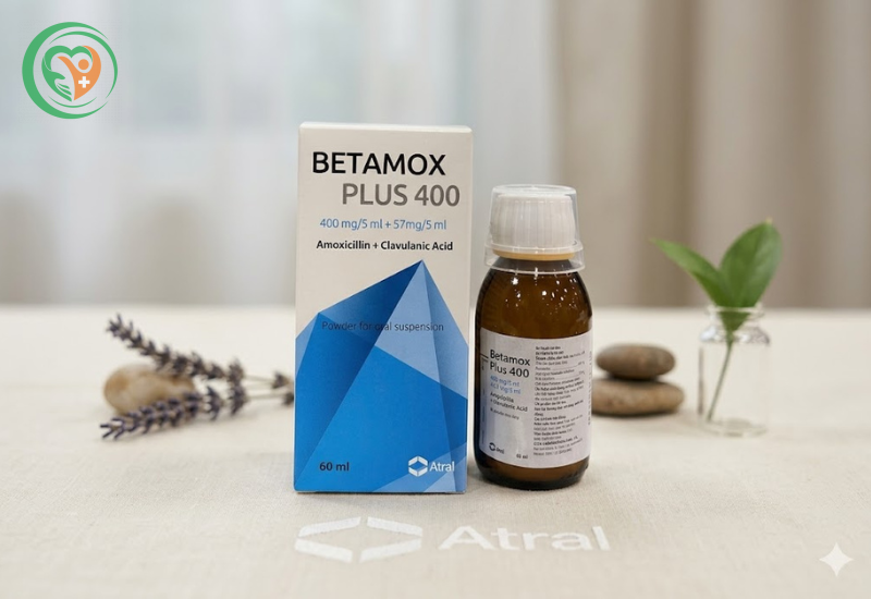 Thuốc Betamox Plus 400 điều trị nhiễm khuẩn mức độ nhẹ đến nặng cho trẻ em ( Hộp 1 chai 60ml)