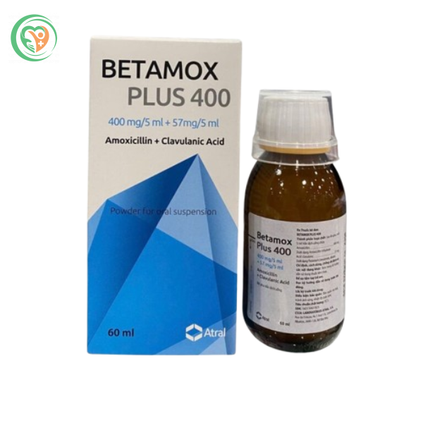 Thuốc Betamox Plus 400 điều trị nhiễm khuẩn mức độ nhẹ đến nặng cho trẻ em ( Hộp 1 chai 60ml)