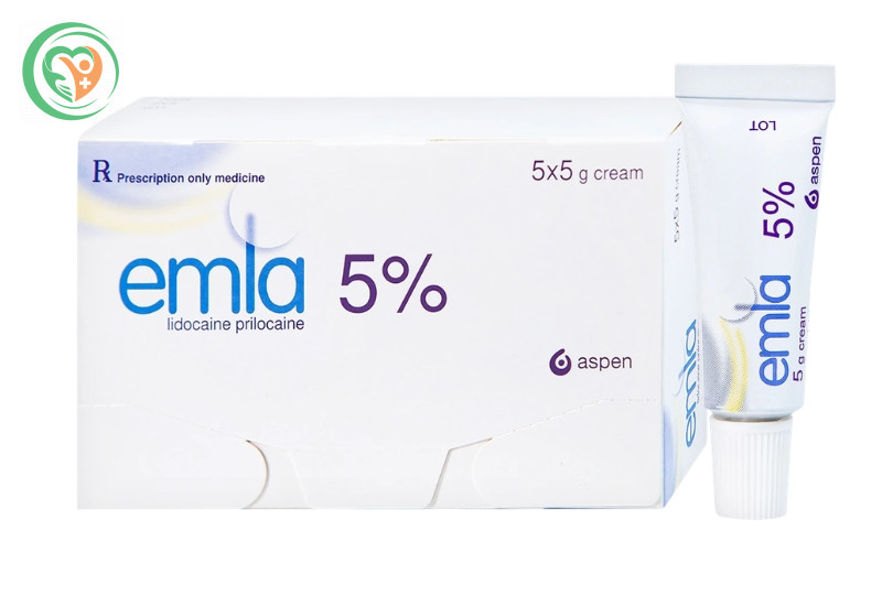 Thuốc Emla 5% Aspen gây tê bề mặt da (Tuýp x 5g)
