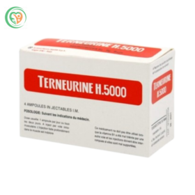 Thuốc Terneurine H.5000 điều trị đau rễ thần kinh ,đau dây thần kinh (Hộp 4 lọ bột thuốc và 4 ống dung môi)