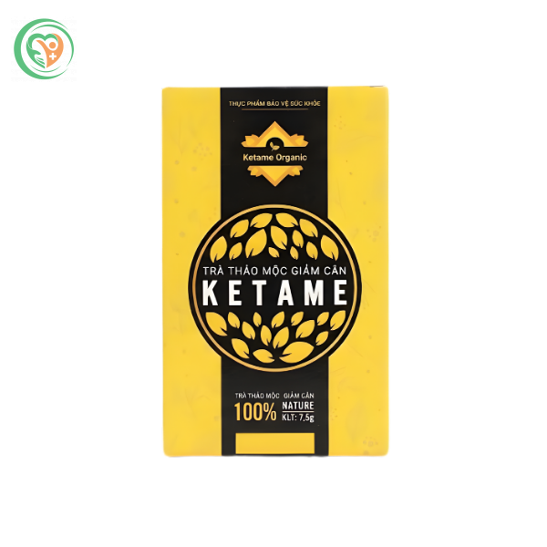 Trà thảo mộc giảm cân KETAME hỗ trợ thanh lọc cơ thể và đốt cháy mỡ thừa (Hộp 150g)