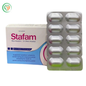 Thuốc bổ trứng Stafam tăng khả năng thụ thai cho nữ giới (Hộp 3 vỉ x 10 viên)