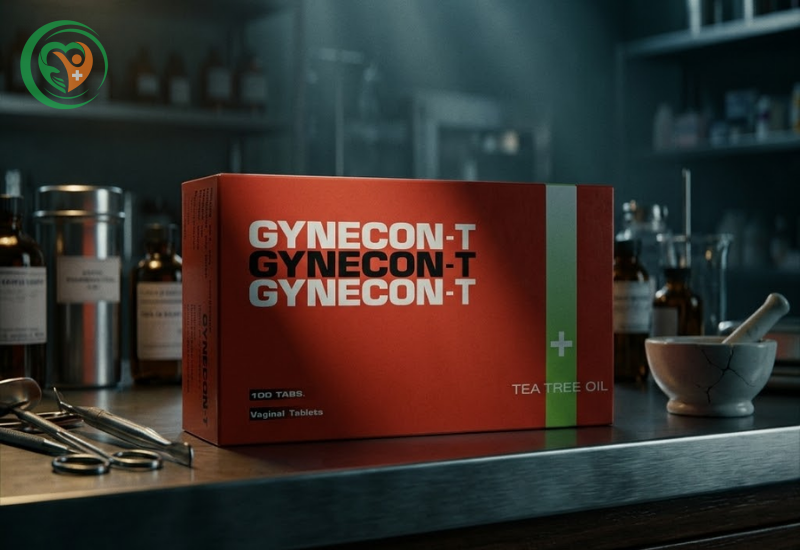 Viên đặt phụ khoa Gynecon-T trà xanh (Hộp 20 vỉ x 5 viên)