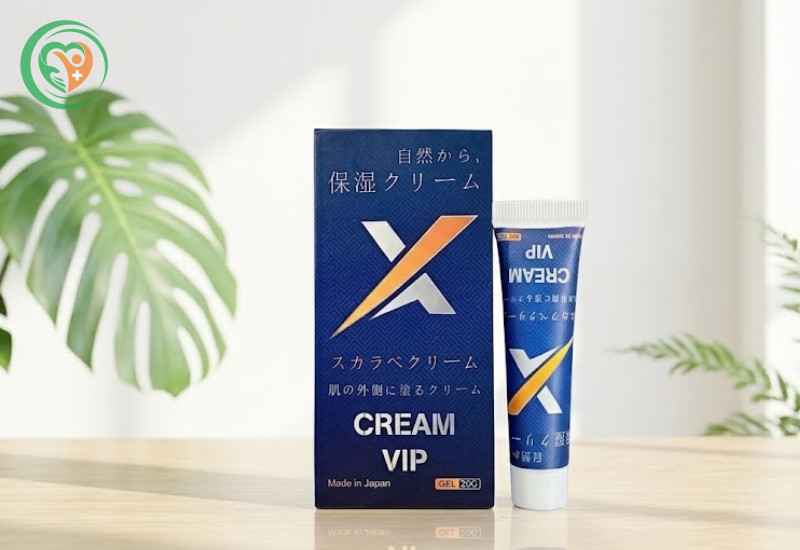 Gel bôi trơn Cream Vip giúp bôi trơn và giảm ma sát khi quan hệ (Hộp 1 tuýp 15g)