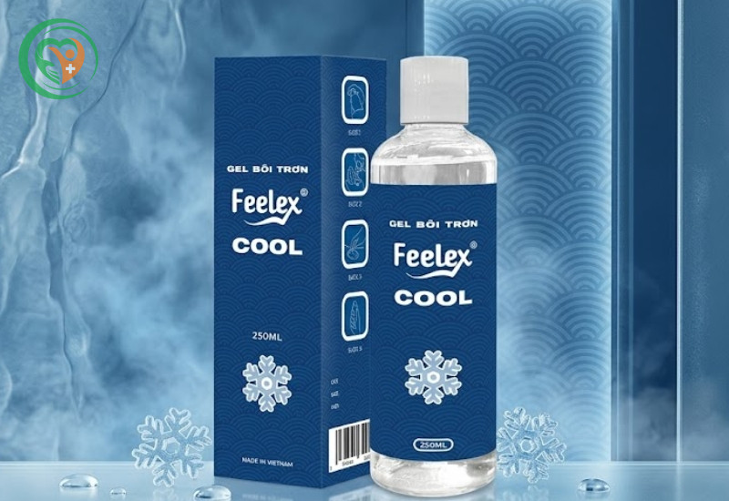 Gel bôi trơn Feelex Cool hạn chế đau rát và khô hạn khi quan hệ (Hộp 1 chai 250ml)