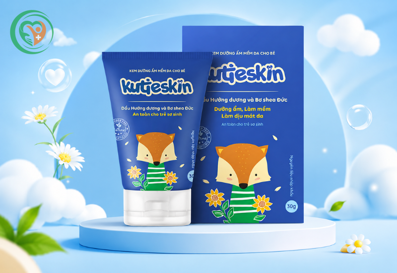 Kem dưỡng ẩm cho bé Kutieskin giúp chăm sóc và mềm da (Tuýp 30g)