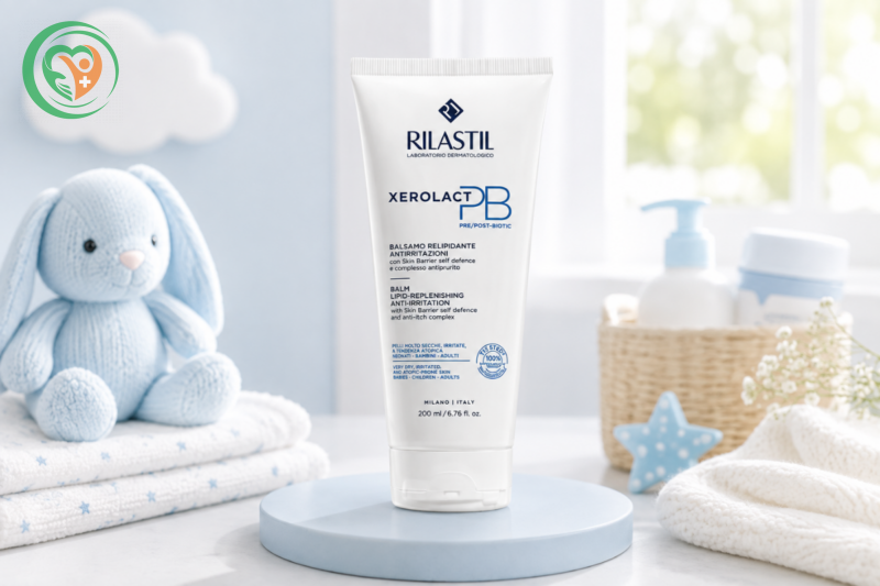 Kem dưỡng Xerolact PB Balm Rilastil cho da khô, mẩn ngứa