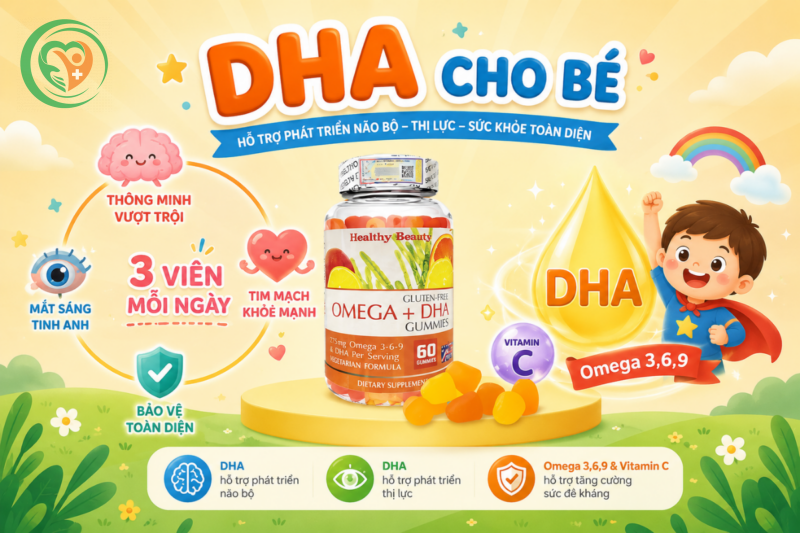 Healthy Beauty Gluten Free Omega + DHA Gummies