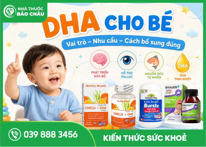 Hướng dẫn bổ sung DHA cho bé đúng cách theo từng giai đoạn