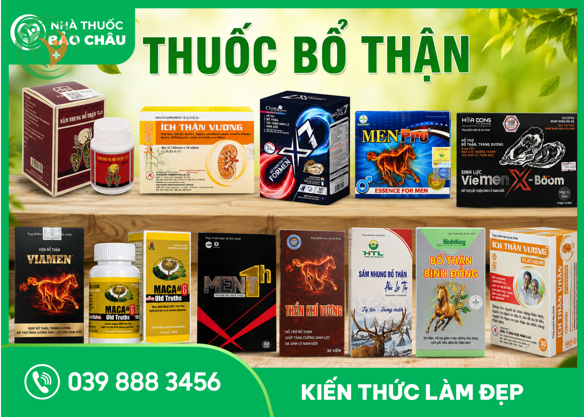 Top 12 loại thuốc bổ thận tráng dương cho nam được nhiều người quan tâm