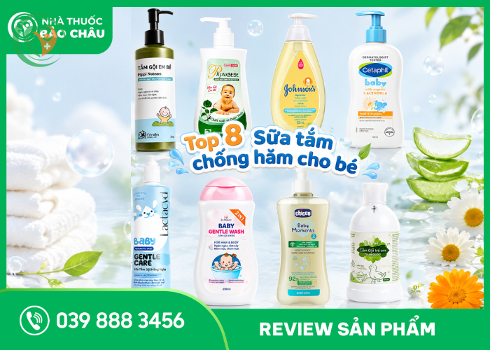 Top 8 sữa tắm chống hăm cho bé dịu nhẹ, an toàn được nhiều mẹ lựa chọn