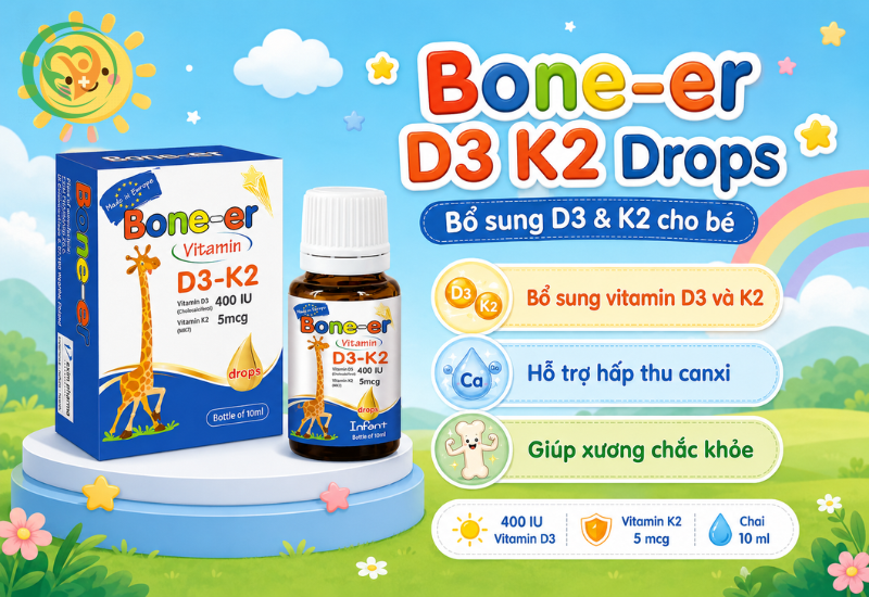 Bone-er D3 K2 Drops