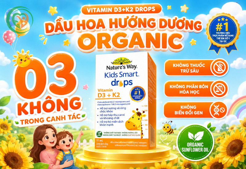 Nature's Way Kids Smart Drops Vitamin D3 + K2
