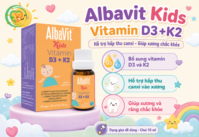 Albavit Kids Vitamin D3+K2