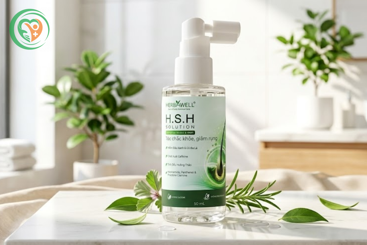 Tinh chất ngăn rụng và kích thích mọc tóc H.S.H Solution (Lọ 50ml)