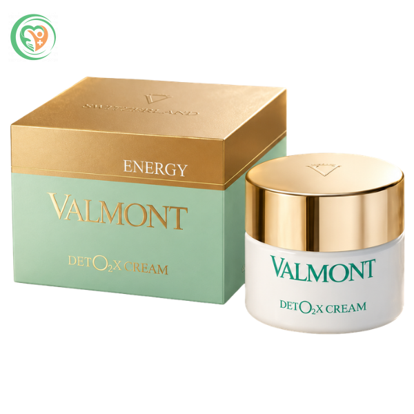 Kem dưỡng DetO2x Cream Valmont hỗ trợ thanh lọc, giúp da căng mọng (Hũ 45ml)