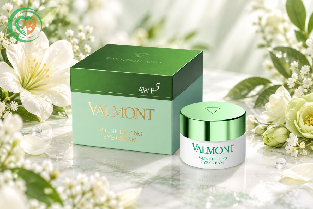Kem dưỡng mắt V-Line Lifting Eye Cream Valmont hỗ trợ làm mịn nếp nhăn, giảm bọng mắt (Hũ 15ml)