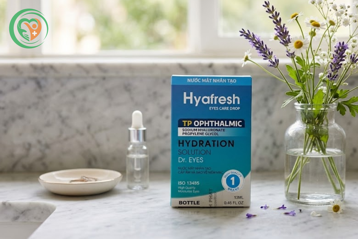 Dung dịch nhỏ mắt bôi trơn và phục hồi giác mạc Hyafresh (Lọ 13ml)