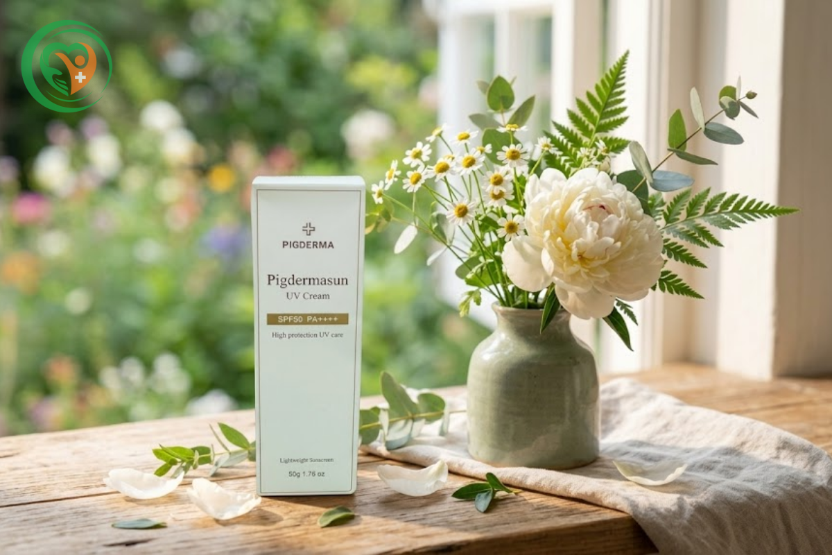 Kem chống nắng Pigdermasun UV Cream hỗ trợ bảo vệ da trước tác hại của ánh nắng (Hộp 50g)