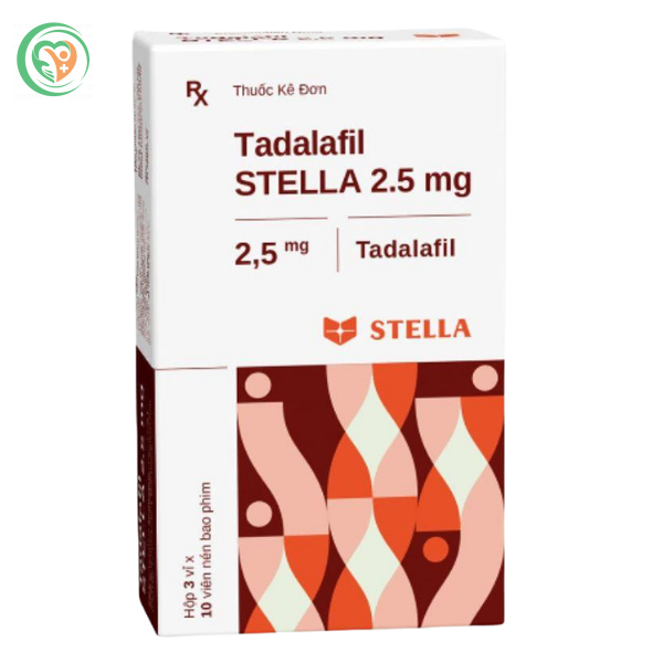 Thuốc Tadalafil STELLA 2.5mg cải thiện tình trạng rối loạn cương dương (Hộp 30 viên)