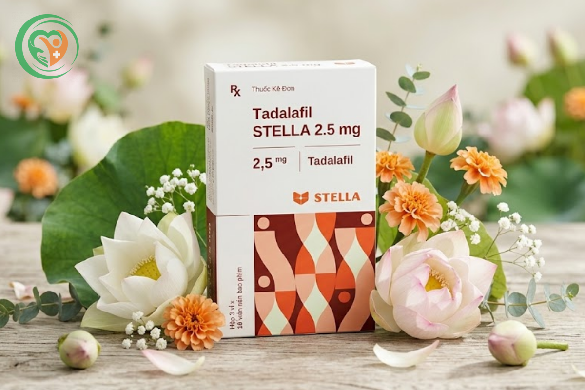 Thuốc Tadalafil STELLA 2.5mg cải thiện tình trạng rối loạn cương dương (Hộp 30 viên)